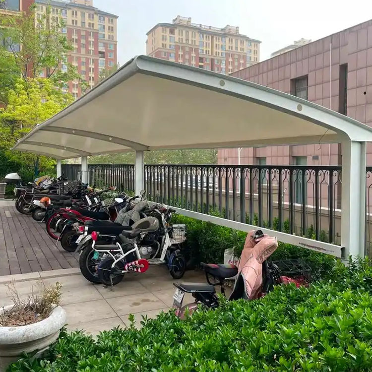 岗巴县膜结构电动车棚